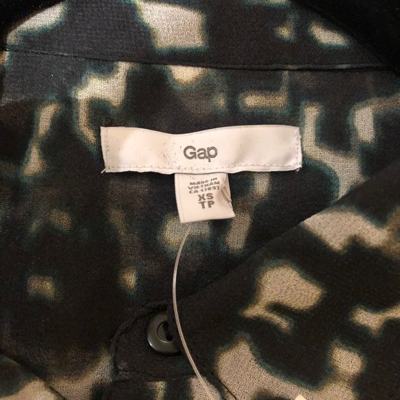 GAP SHEER CAMOUFLAGE PRINT BLOUSE - Picture 5 of 13